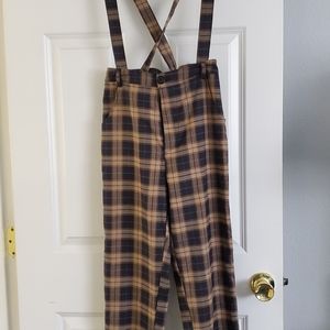 Shein pants/trousers w/suspenders